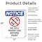 Signmission No Cell Phone Use, 12 in W x Rectangle, Plastic OS-2PACK-NS-P-1218-V-14417 - alternate 2